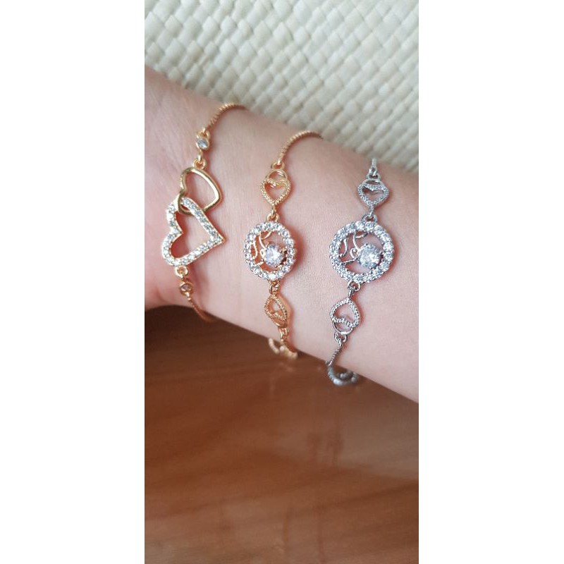 Gelang Serut lapis emas 18K anti karat