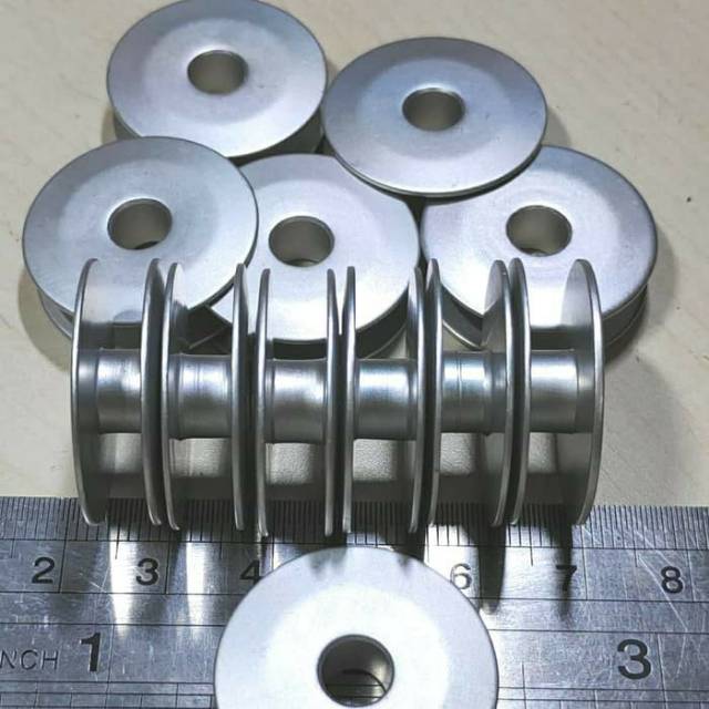 Bobbins Spul / Spool Mesin Jahit Lobang Kancing Industri (Aluminium)