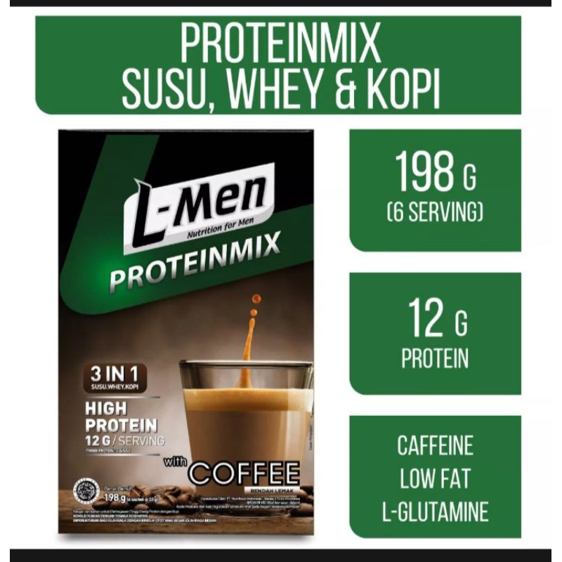 

L-men proteinmix coffee 198gr