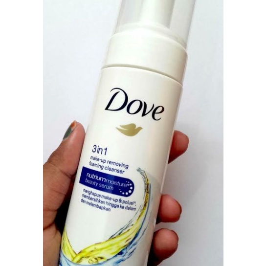 dove make-up removing foaming cleanser 3 in1 150ml