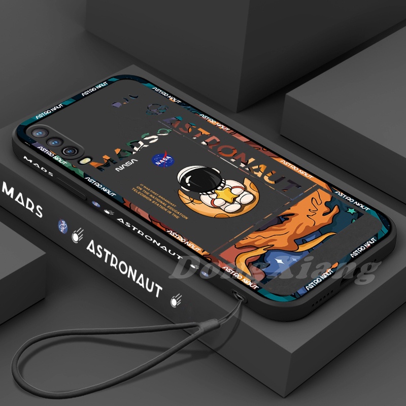 Casing Soft Case TPU Motif Astronot Mars Untuk Huawei Y6 Pro 2019 Y6P Y7A Nova 7i Nova5T 3i Y9S P30 Lite