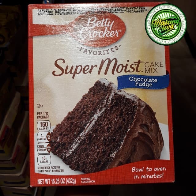 

betty crocker super moist cake mix chocolate fudge 432 gram