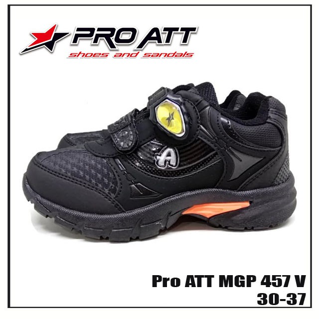 Sepatu Sekolah Pro ATT MGP MGA 28-37 Hitam Magnet Anak Laki