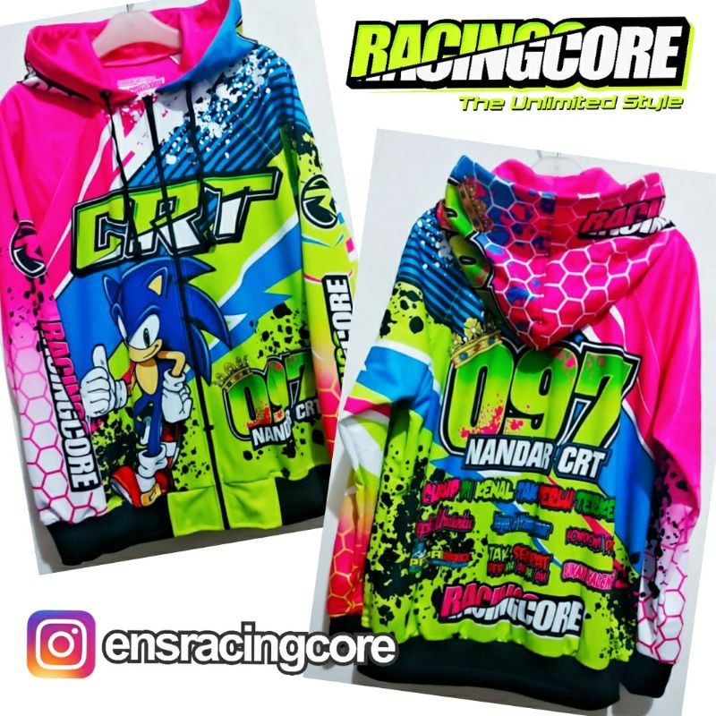 JAKET CUSTOM RACING SONIC CUSTOM NAMA SENDIRI
