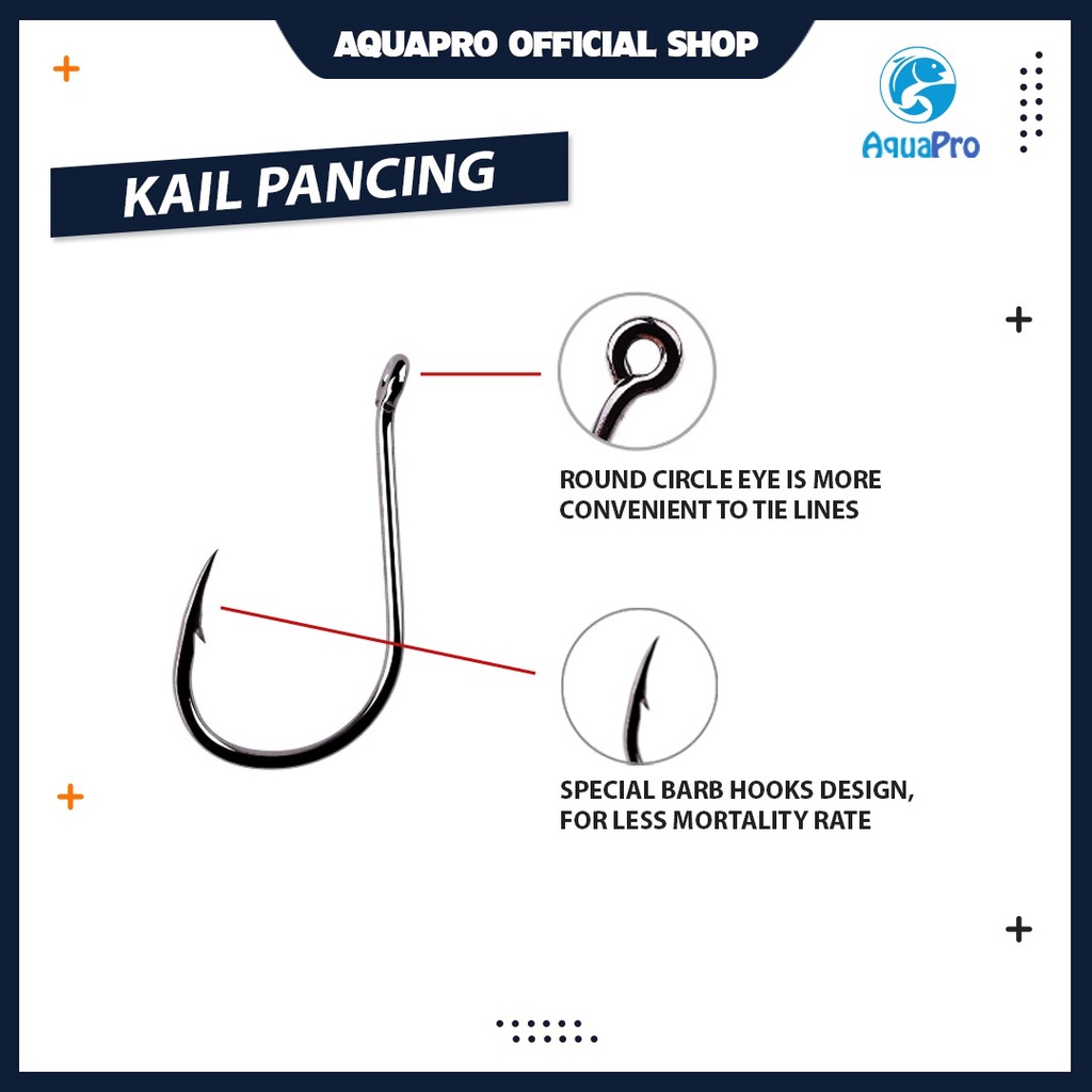 Paket Kail Pancing 1054 Fishing Hook Ten Division No 3-12 Set Mata Kail Pancing Bahan Baja Karbon Dan Stainless Steel