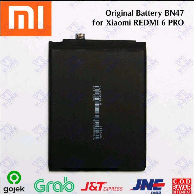 BATERAI BATRE BATTERY BATERAI XIAOMI REDMI 6 PRO / XIAOMI MI A2 LITE BN47 ORIGINAL