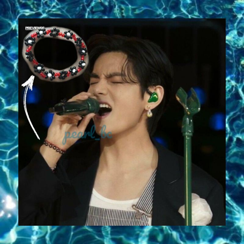 Gelang Manik Taehyung BTS | Gelang Costum| Gelang BTS | Korean Bracelet | Gelang Korea | KPOP