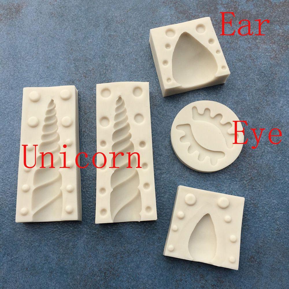 Solighter Unicorn Cetakan Silikon Ramah Lingkungan Bakery Fondant Permen Clay Sugar Craft Baking Tools