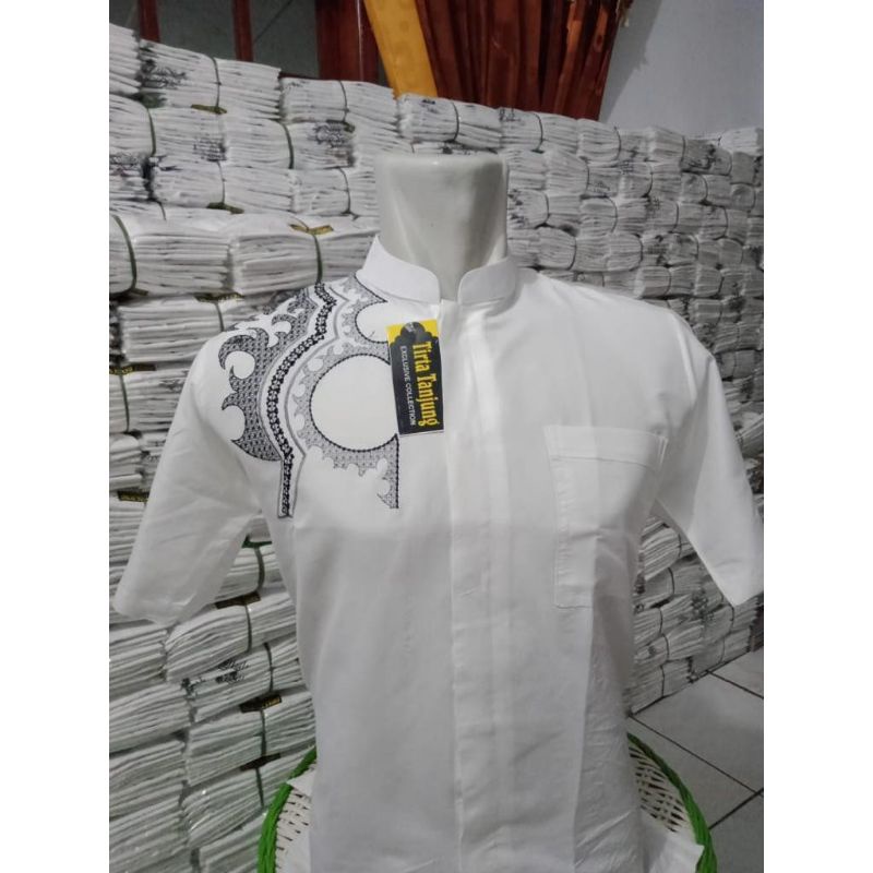 baju Koko dewasa katun mikro lengan pendek terlaris