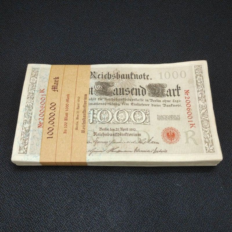 UANG KUNO JERMAN BERLIN 1000 MARK 1910 1 LAK