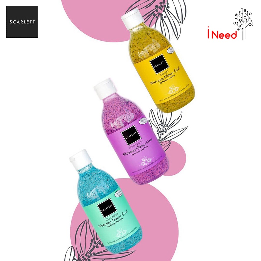 (INEED) SCARLETT Whitening Shower Scrub Series