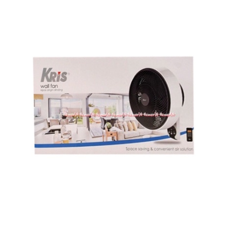 Kris Wall Fan White Remote 16inch Kipas Angin Dinding Putih Dengan Rimot Wallfan Krisbow Appliance Peralatan Rumah 65w