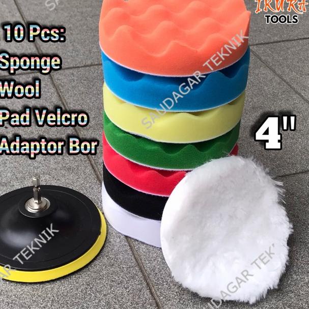★ Busa Poles 4 Inch Set Wool Poles 4" Sponge Polishing Pad ⅍