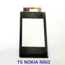 Kaca TouchScreen Touch Screen TS Layar Sentuh NOKIA ASHA 503 ORI BLACK