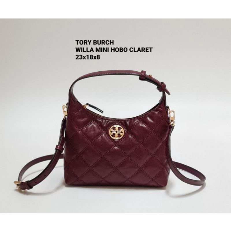 TB Willa Mini Hobo claret