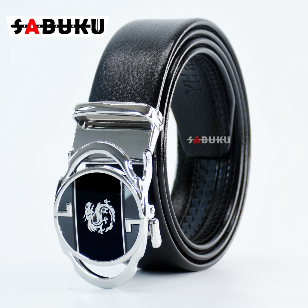 Ikat Pinggang Pria Tipe Rell Otomatis Outo Lock PU Kulit Fhasion Korea Mewah - 063
