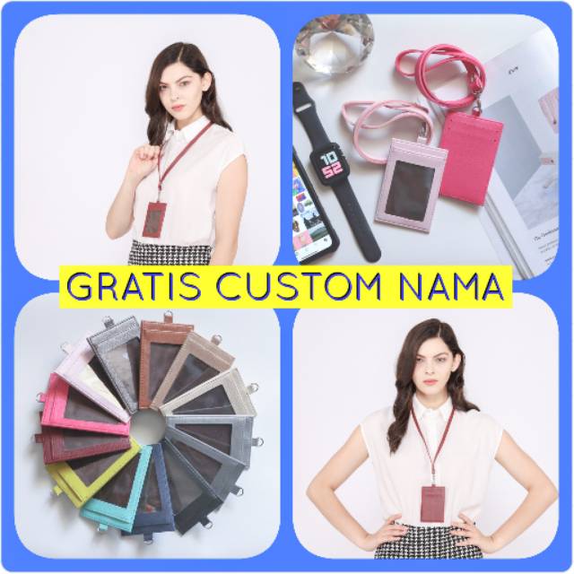 

Initial ID Card Holder GRATIS Custom NAMA