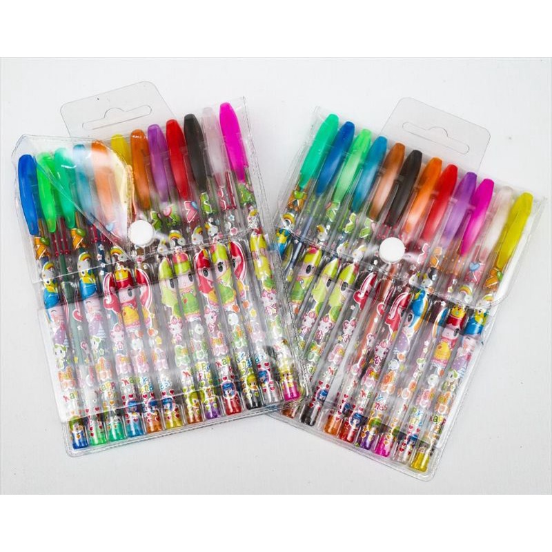 Pulpen Colour Rainbow Pen, Bolpen Warna Pelangi Ballpoint Rainbow