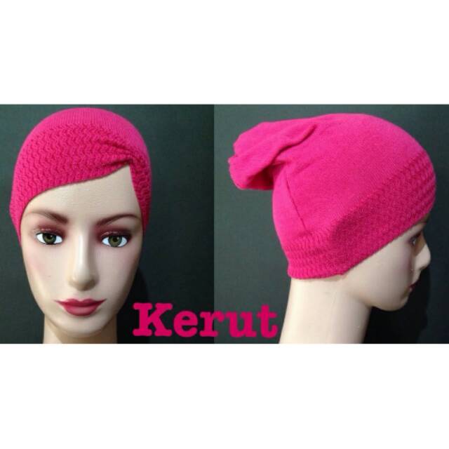 Ciput/ciput rajut/kupluk/kupluk rajut/kupluk kerut/kupluk kerut rajut/inner/inner rajut