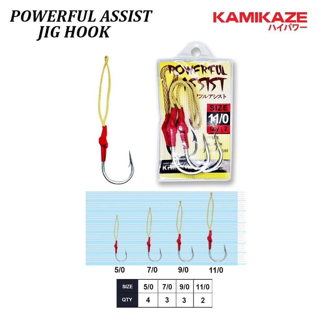 Assist Jigging Hook Kamikaze 420 Alloy Material