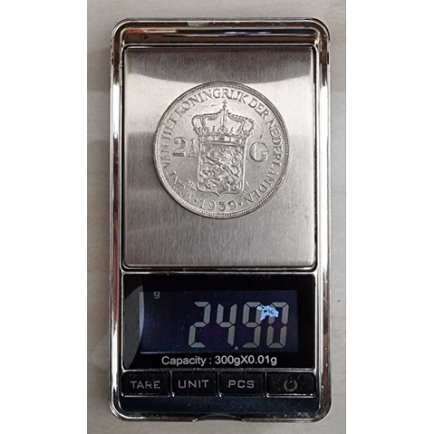 Image of koin kuno 2,5 Gulden Wilhelmina 1939 XF to aU #3