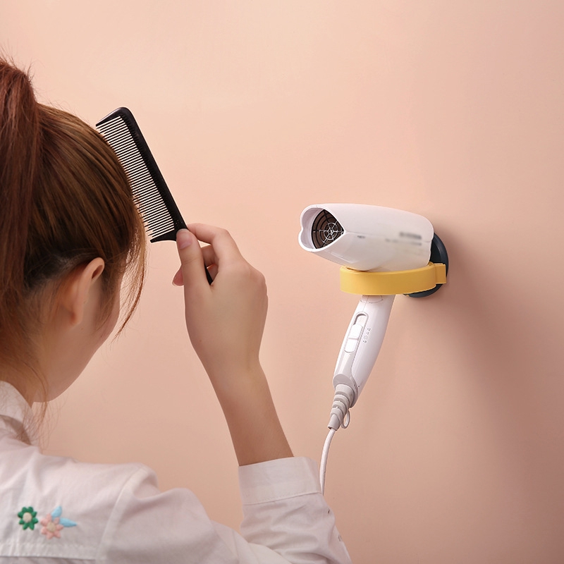 Rak Holder Hair Dryer Model Simpel, Ditempel Pada Dinding