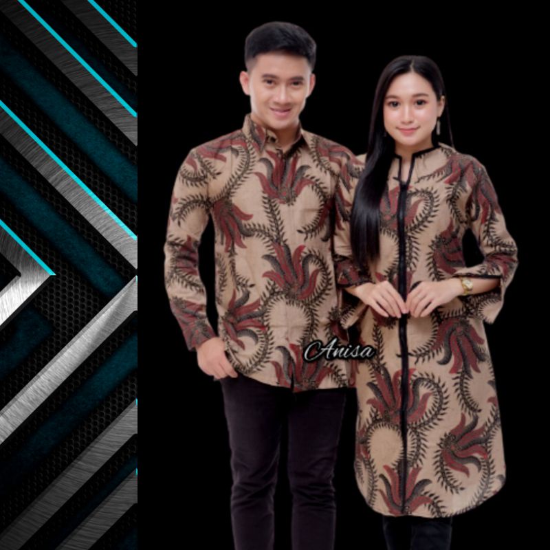 Bisa COD batik Couple | Batik Couple Modern | Baju Batik Couple Ori Ndoro Jowi DNT Garansi Termurah Shopee