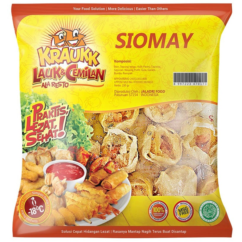 

Frozen Food Siomay Seafoods Non MSG Kraukk