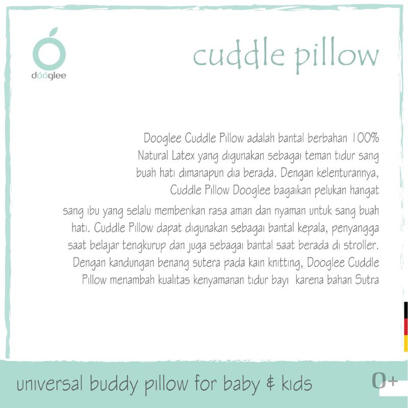 Dooglee Cuddle Pillow - Guling Bayi / Anak Dooglee