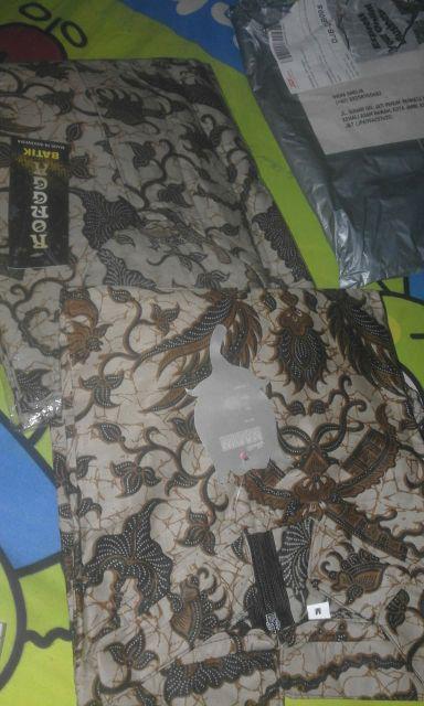 Batik Gamis Sogan Kombinasi Truntum Etnic Ramadhan Exclusive