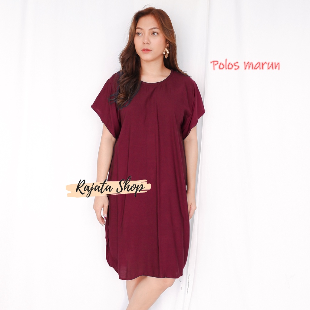 Daster Bali Dress Bali-DST POLOS MARUN