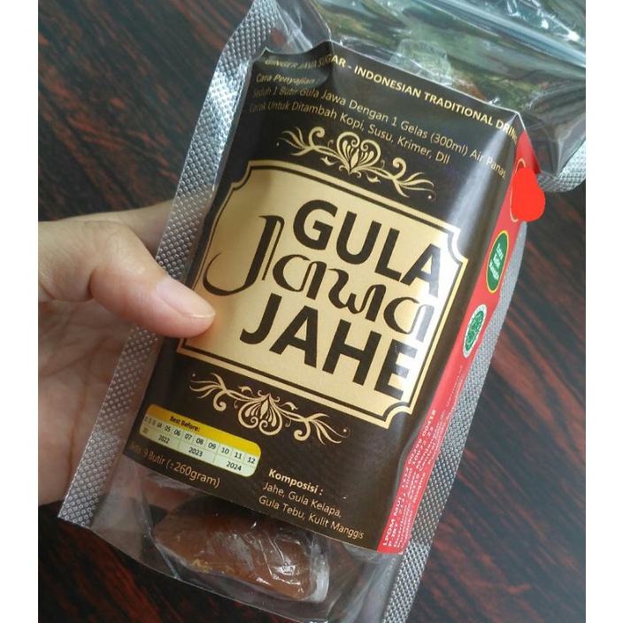 

Gula Jawa Jahe + ekstrak kulit manggis