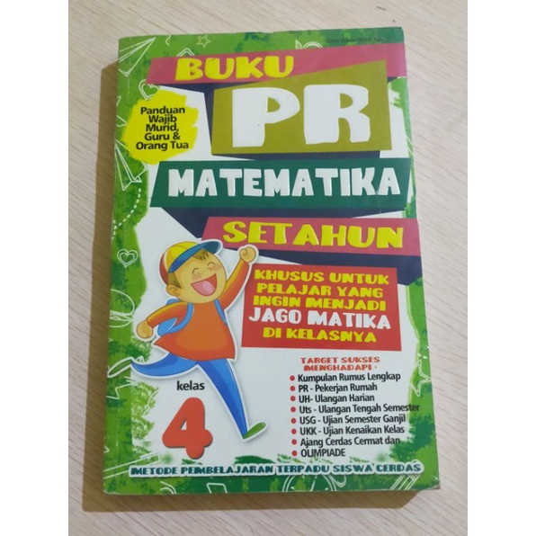 Buku PR Matematika Setahun Kelas 4 : Panduan Wajib Murid, Guru & Orang Tua
