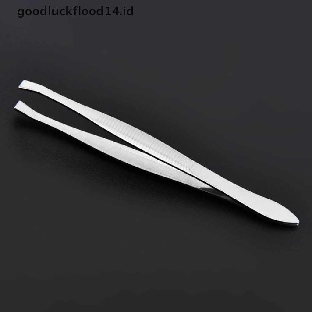 [OOID] 10 Pcs Stainless Steel Eyebrow Tweezers Hair Pluckers Clip Makeup Beauty Tools ID