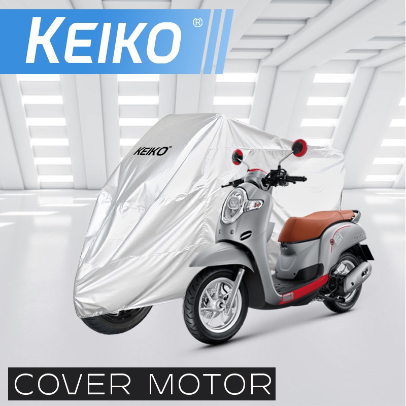 Cover Sarung Tutup Motor Matic (M) Outdoor Waterproof Scoopy Mio Genio Soul Xeon F1ZR Vespa Keiko