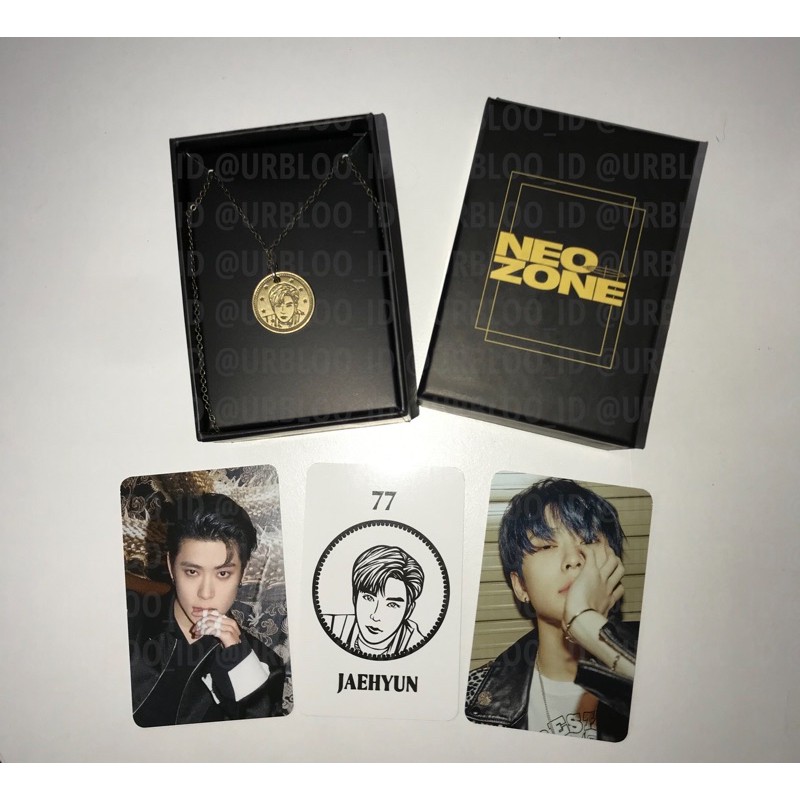 JAEHYUN NCT127 NEO ZONE NORDIC GOLD COIN NECKLACE (include 3 photocard set)