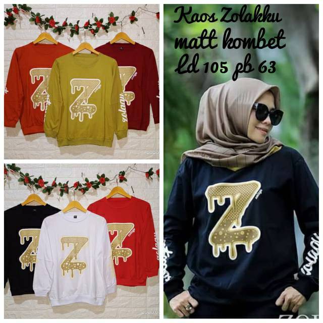 Kaos Zolaqu KW / Kaos Lengan Panjang / Kaos Zolaqu