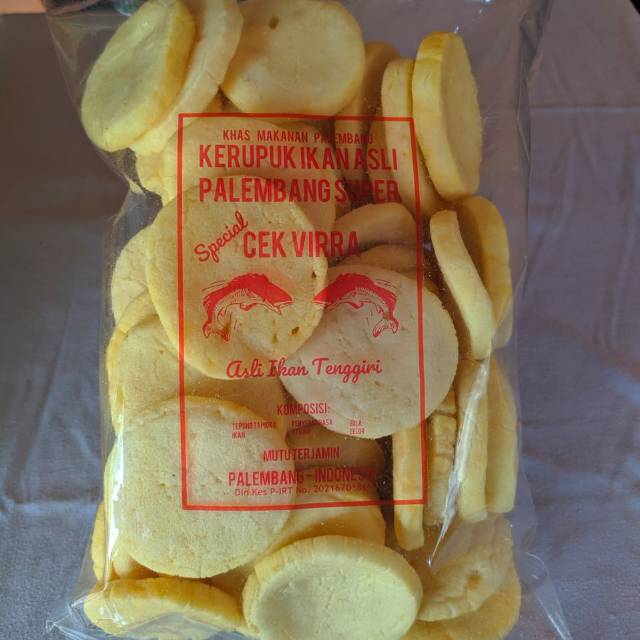 

Kerupuk palembang asli Kerupuk ikan tenggiri Kancing Super