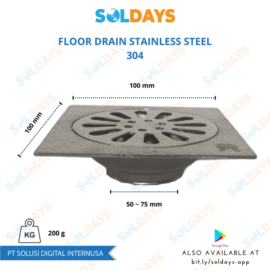 Saringan Got Kamar Mandi / Floor Drain 304 Stainless Steel / Saluran