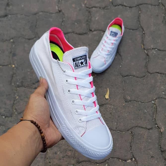 NEW CONVERSE CT SIZE 36-40 SEPATU WANITA SNEAKERS CASUAL PINK BLUE ABU - NAVY, 36 FREE ONGKIR