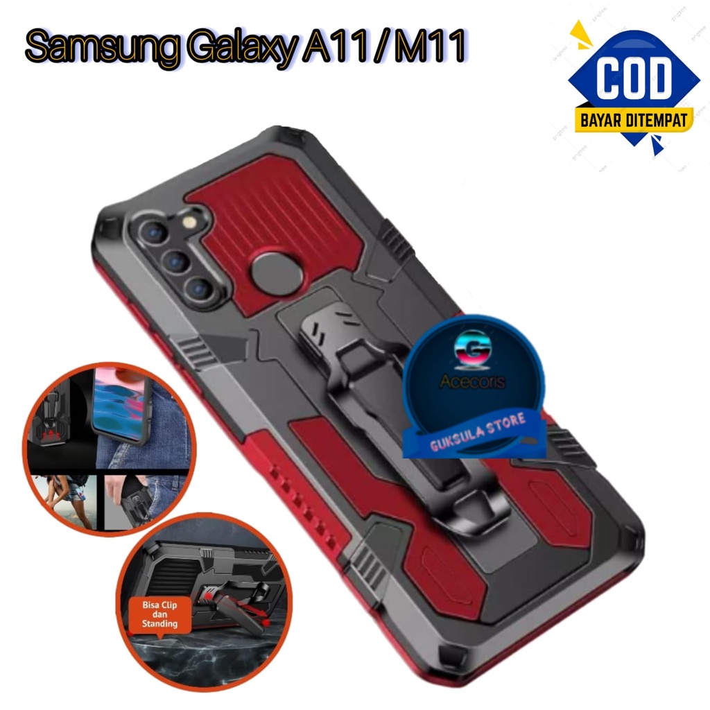 CASING HP SAMSUNG GALAXY A11/M11 MODEL BARU HARD CASE KLIP KESING SILIKON STANDING CASE