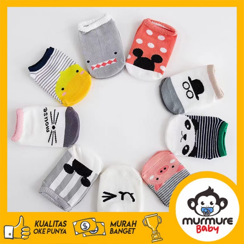 MURMURE.BABY I KAUS KAKI ANAK BAYI NON-SLIP KATUN/ BABY SOCKS / KAOS KAKI