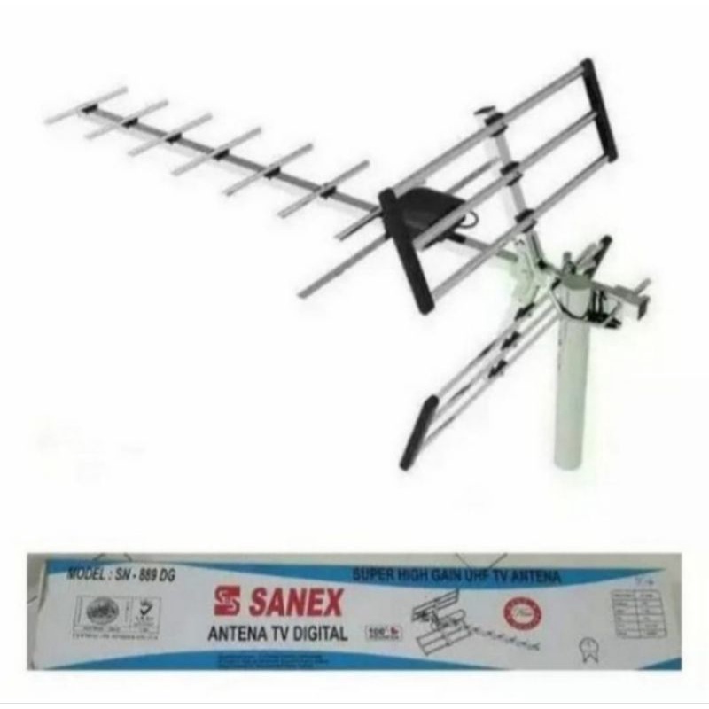 Antena TV Digital Sanex Terbaru NEW! tipe SN 889 DG Support TV Digital/ STB Set Top Box