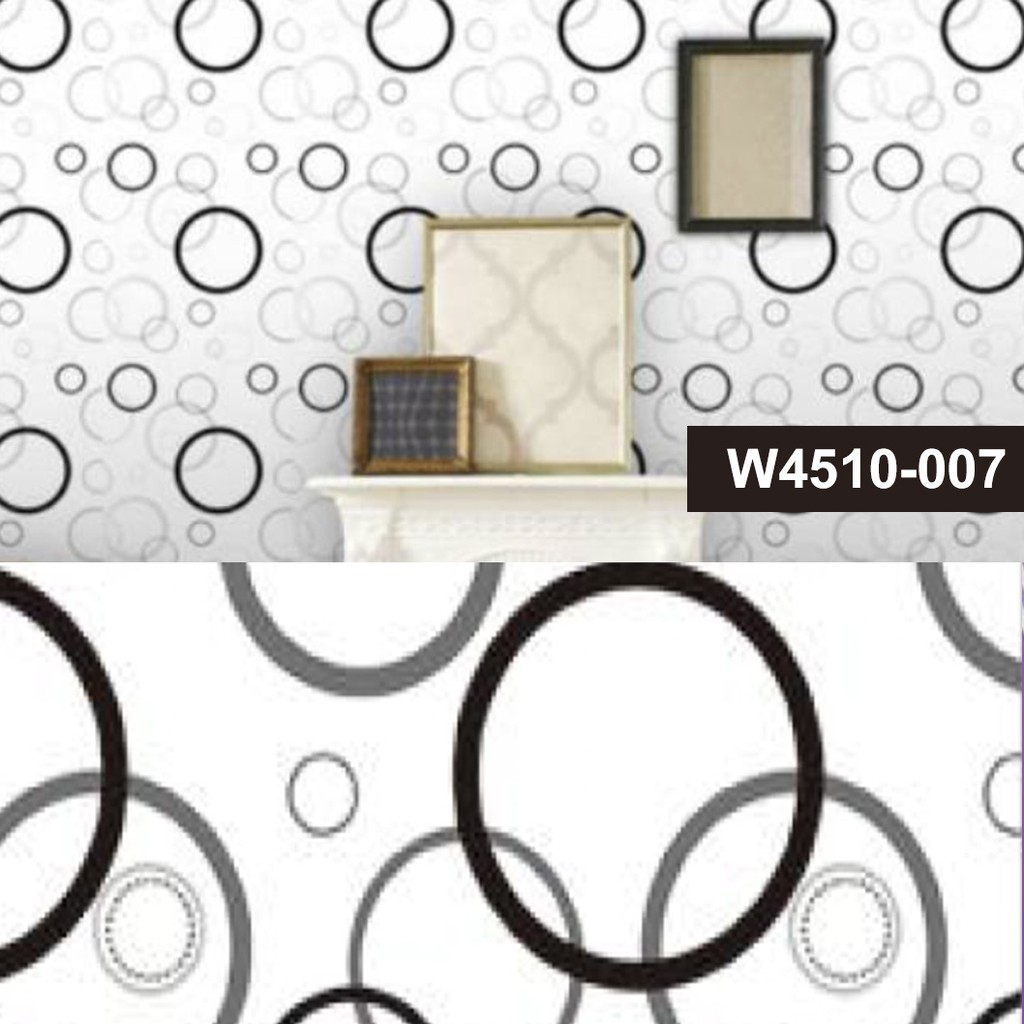 BISA COD WALL paper Wallpaper Kamar MOTIF CIRCLE Sticker Dinding Dekorasi PREMIUM QUALITY 45cm x 5m