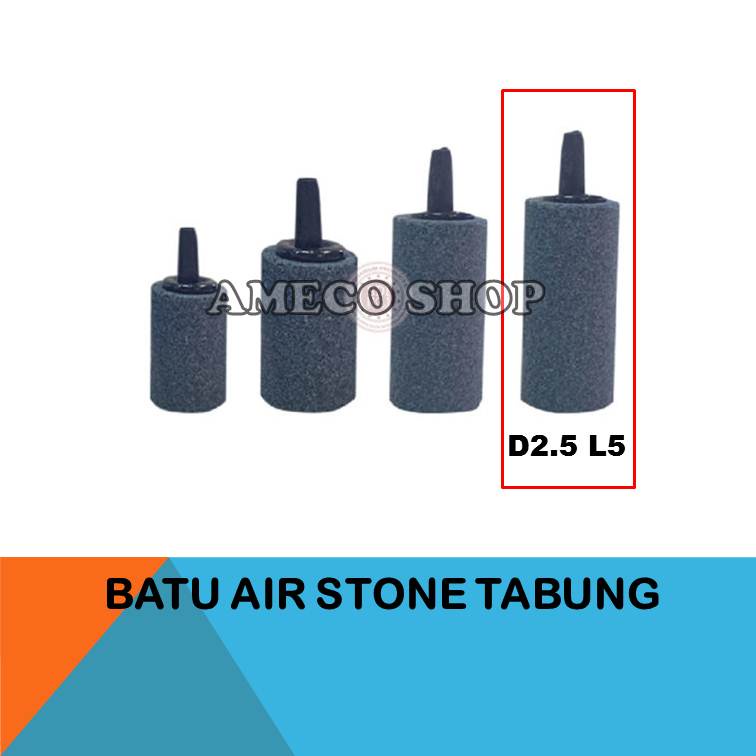 Batu Airstone Air Stone Aerator Buble Bentuk Tabung ASC89016 D2.5 L5