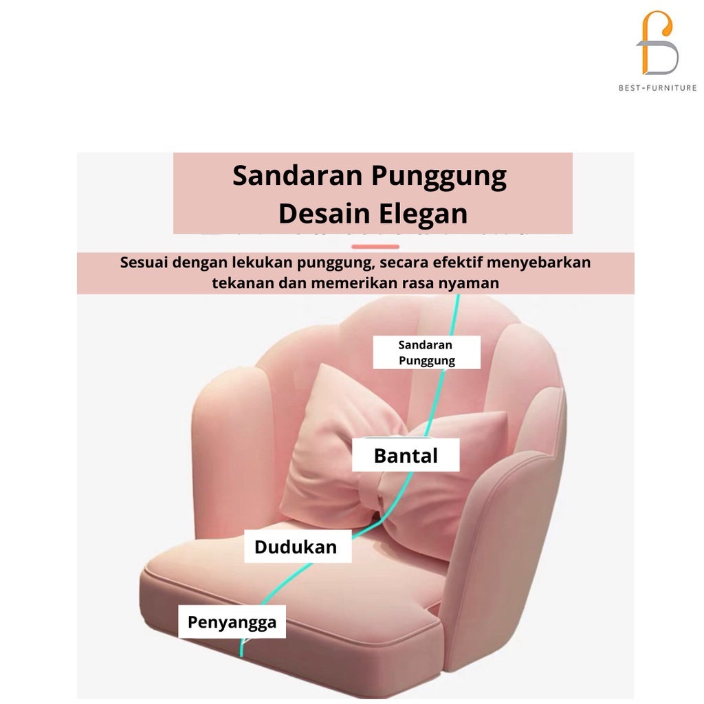 Best Celebrity Kursi Sandaran Bantal Kursi Santai Kursi Rumah Kursi Meja Rias Kursi Multifungsi