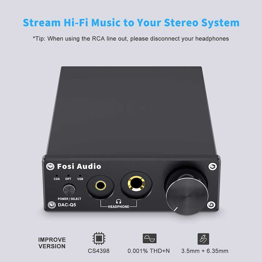 Audio DAC Converter Headphone Amplifier