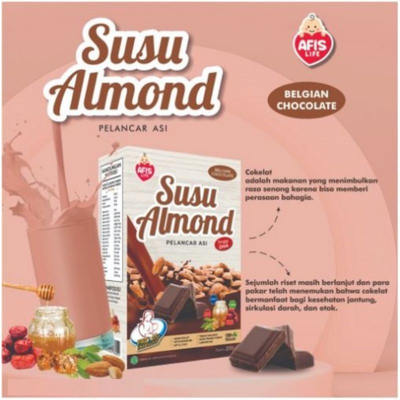 

Susu Almond Pelancar ASI rasa Belgian Chocolate | Susu Afis Life Ekstrak Daun Katuk Kurma Madu Termurah | Pro ASI Eksklusif Asam Folat Vitamin Tinggi Kalsium Daya Tahan Tubuh dan Lancar ASI