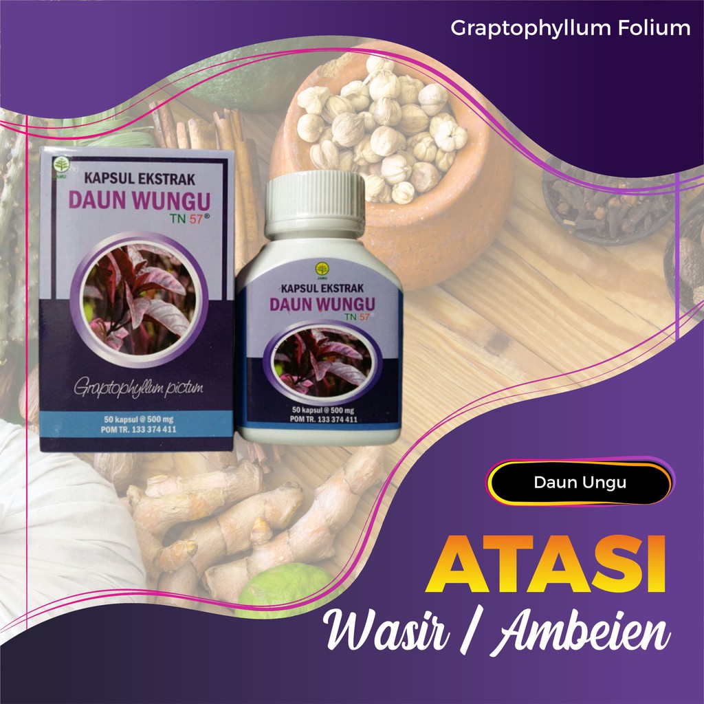 

KDW | Kapsul Ekstrak Daun Wungu | Obat Ambeien Wasir