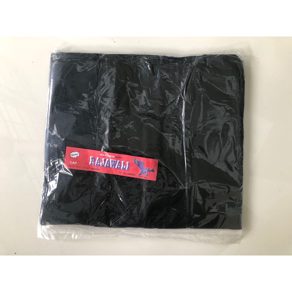 Kantong Plastik Kresek Rajawali 35X60 Kantong Plastik HD Berlanja Plong Plastik Packing Hitam Murah Grosir